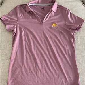 Puma Women's Mauve Short Sleeve Polo